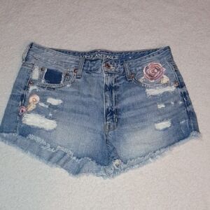 American Eagle Outfitters Women's Blue Denim Shorts